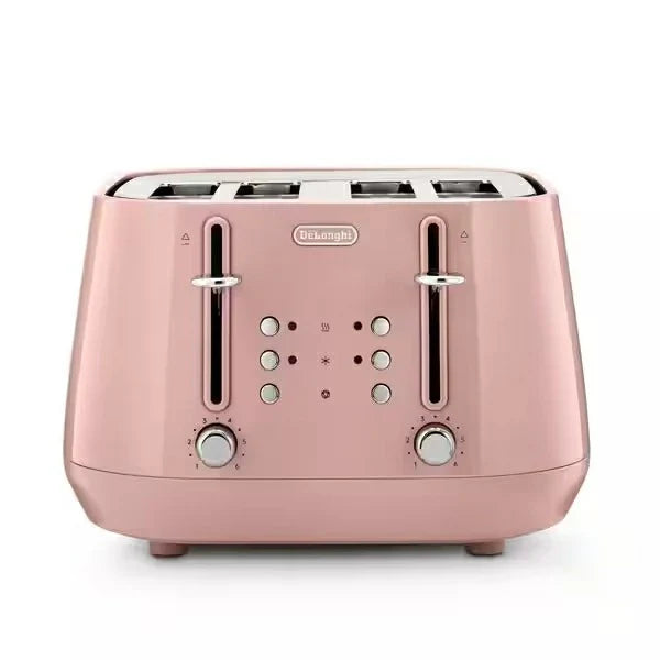 DeLonghi Eclettica 4 Slice Toaster - Pink | CTY4003.PK