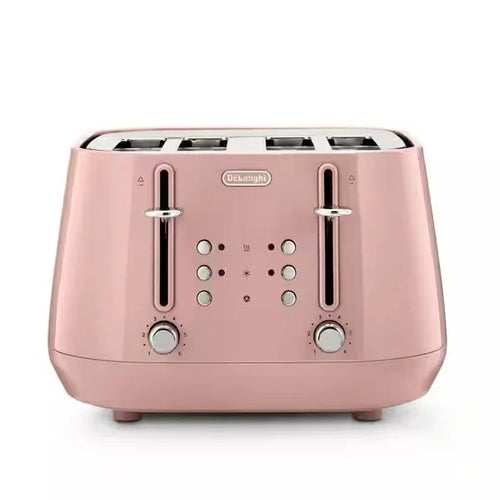 DeLonghi Eclettica 4 Slice Toaster - Pink | CTY4003.PK