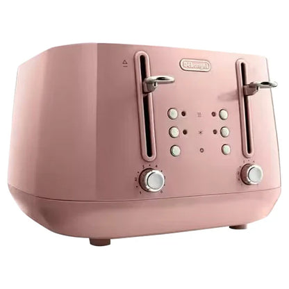 DeLonghi Eclettica 4 Slice Toaster - Pink | CTY4003.PK