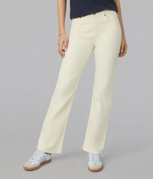 DENVER-RAW High Rise Straight Jeans
