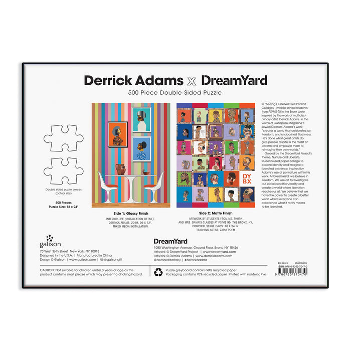 Derrick Adams x Dreamyard 500 Piece Double-Sided Jigsaw Puzzle 500 Piece Puzzles Derrick Adams