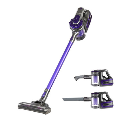Devanti 150 Cordless Handheld Stick Vacuum Cleaner 2 Speed   Purple And Grey -Home Living Store - -
