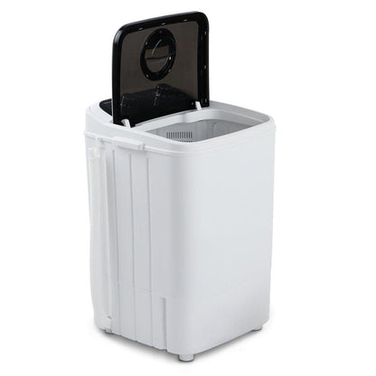 Devanti 4.6KG Mini Portable Washing Machine - Black -Home Living Store - -