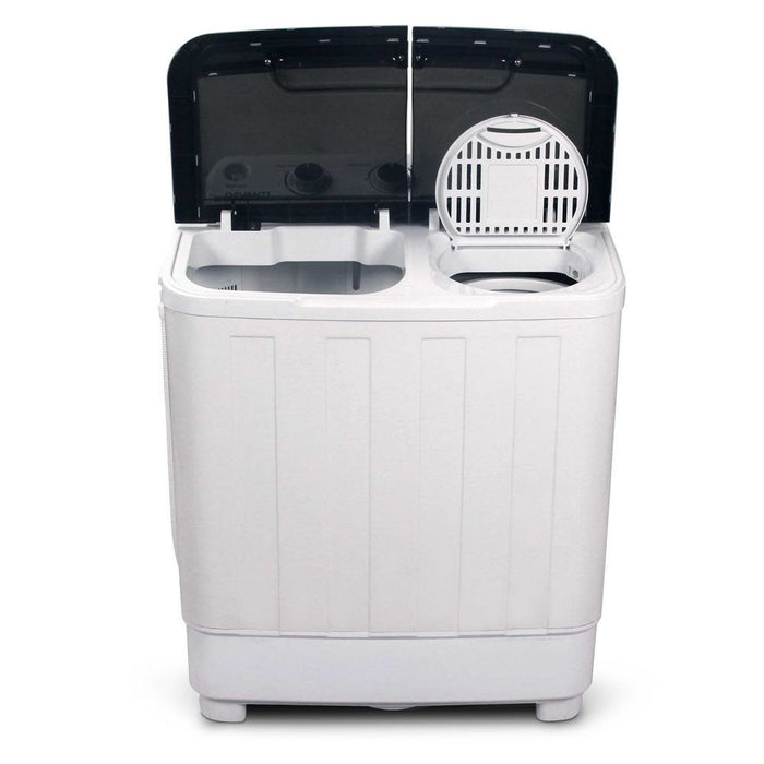 Devanti 5KG Mini Portable Washing Machine - White -Home Living Store - -