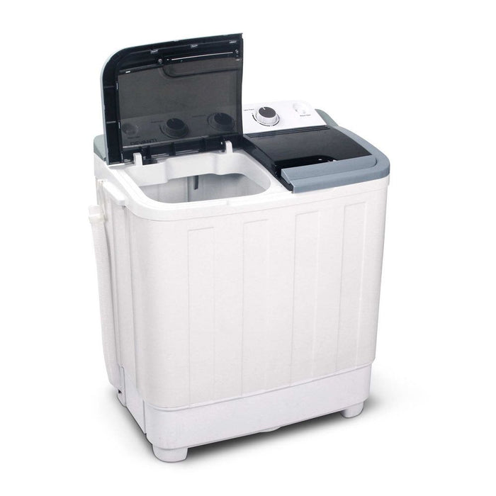 Devanti 5KG Mini Portable Washing Machine - White -Home Living Store - -