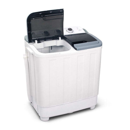 Devanti 5KG Mini Portable Washing Machine - White -Home Living Store - -