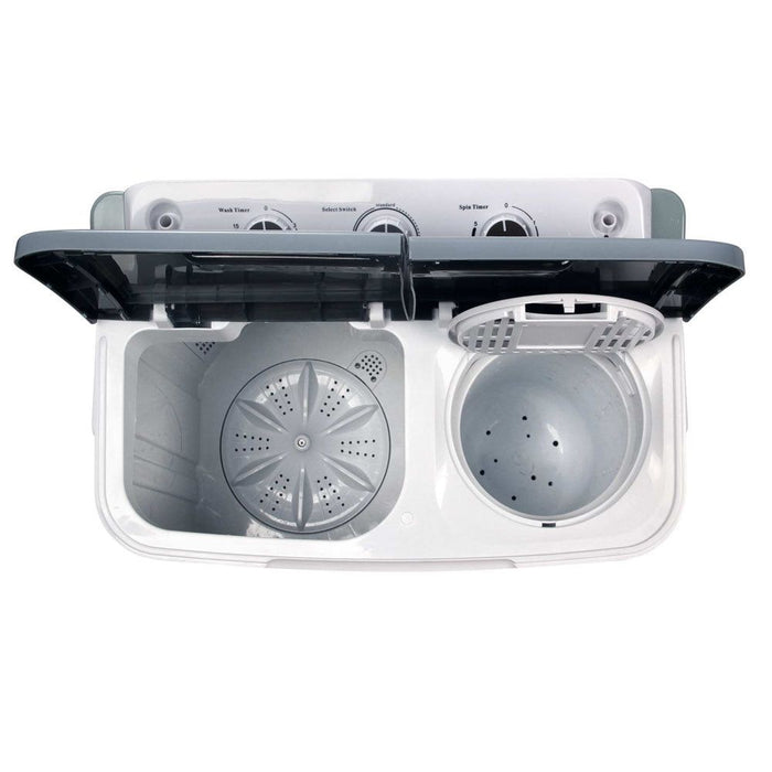Devanti 5KG Mini Portable Washing Machine - White -Home Living Store - -