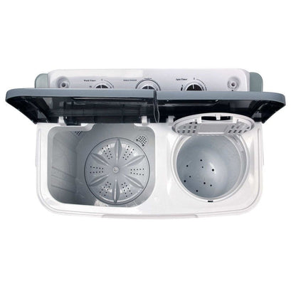 Devanti 5KG Mini Portable Washing Machine - White -Home Living Store - -