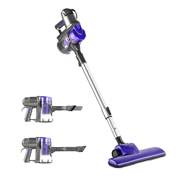Devanti Corded Handheld Bagless Vacuum Cleaner - Purple and Silver -Home Living Store - -