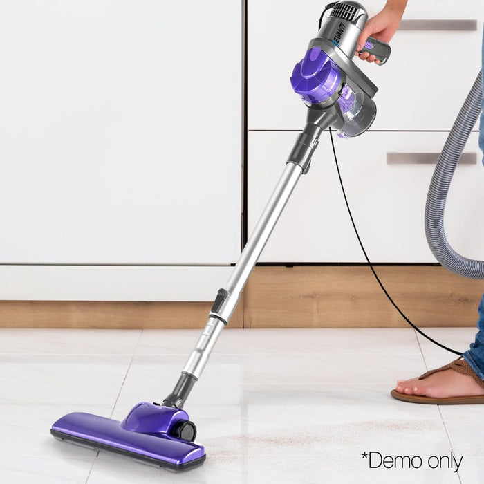 Devanti Corded Handheld Bagless Vacuum Cleaner - Purple and Silver -Home Living Store - -