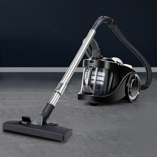 Devanti Vacuum Cleaner Bagless Cyclone Cyclonic Vac Home Office Car 2200W Black -Home Living Store - -