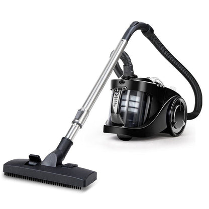 Devanti Vacuum Cleaner Bagless Cyclone Cyclonic Vac Home Office Car 2200W Black -Home Living Store - -