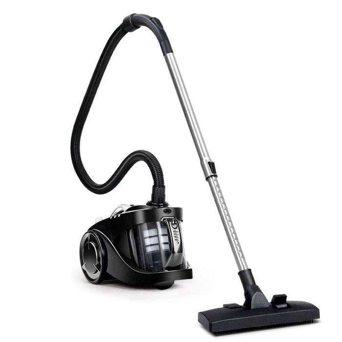 Devanti Vacuum Cleaner Bagless Cyclone Cyclonic Vac Home Office Car 2200W Black -Home Living Store - -