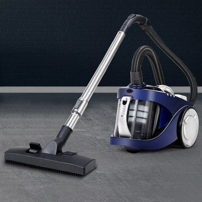 Devanti Vacuum Cleaner Bagless Cyclone Cyclonic Vac Home Office Car 2200W Blue -Home Living Store - -