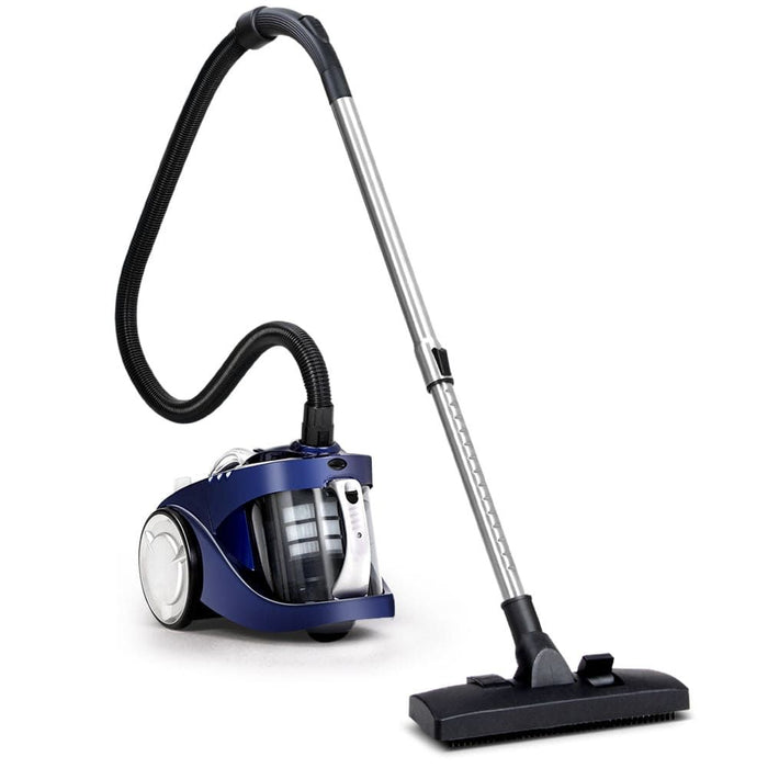 Devanti Vacuum Cleaner Bagless Cyclone Cyclonic Vac Home Office Car 2200W Blue -Home Living Store - -