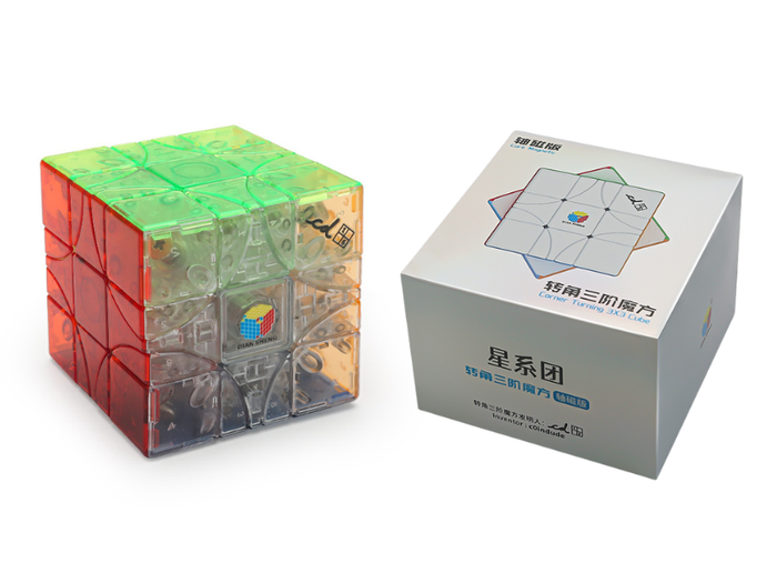 DianSheng Corner-Turning 3x3 (Core Magnetic) - Transparent Stickerless