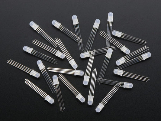Diffused RGB 5mm LED (25 pack) by The Pi Hut - The Pi Hut