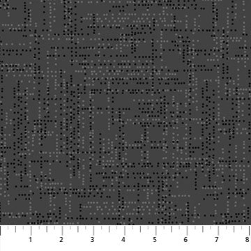 Dot Matrix Charcoal Fabric 10110-95, Northcott / Patrick Lose