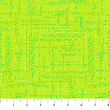 Dot Matrix Lime Twist Fabric 10110-70, Northcott / Patrick Lose