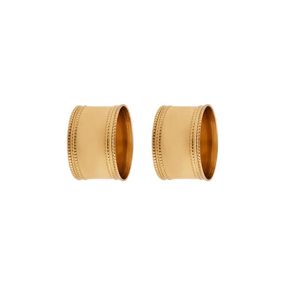 DOTS PEÇETE YÜZÜĞÜ 2'Lİ, GOLD