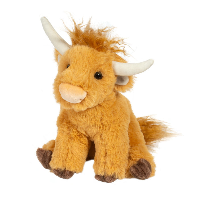 Douglas 7 Inch Scottie the Brown Highland Cow MINI Soft Plush Toy