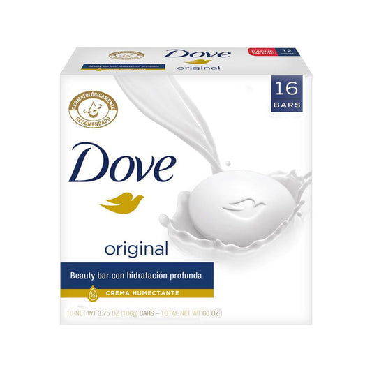 Dove Bath Soap Bar with Moisturizing Cream 16 Units / 106 g / 3.75 oz - 389834 dayana sifontes