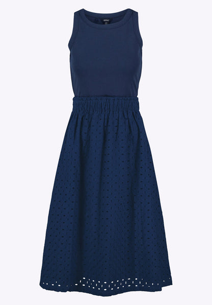 Buffalo Dresses Blue Knit Casual Dresses Tank-Style Bodice Sleeveless