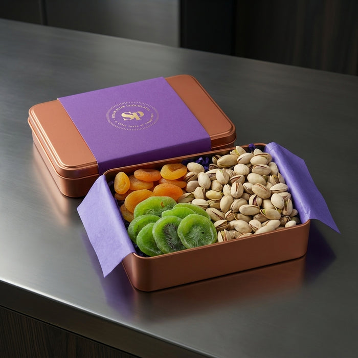 Sugar Plum Chocolates Dried Fruit and Pistachio Gift Tin