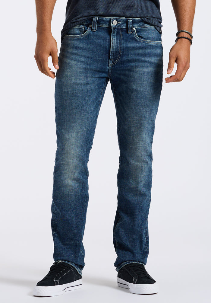 Buffalo Men Jeans Navy Denim Denim Pants Stretch