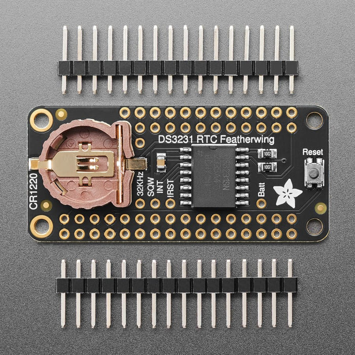 DS3231 Precision RTC FeatherWing - RTC Add-on For Feather Boards by Adafruit - The Pi Hut