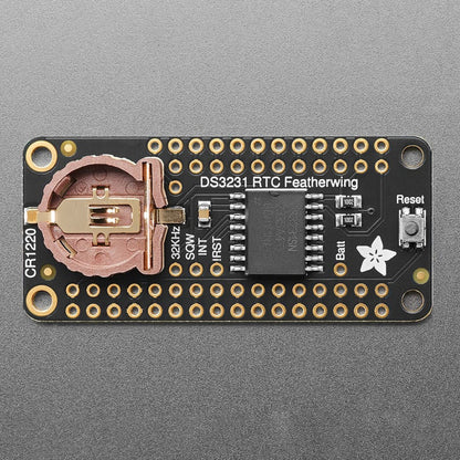 DS3231 Precision RTC FeatherWing - RTC Add-on For Feather Boards by Adafruit - The Pi Hut