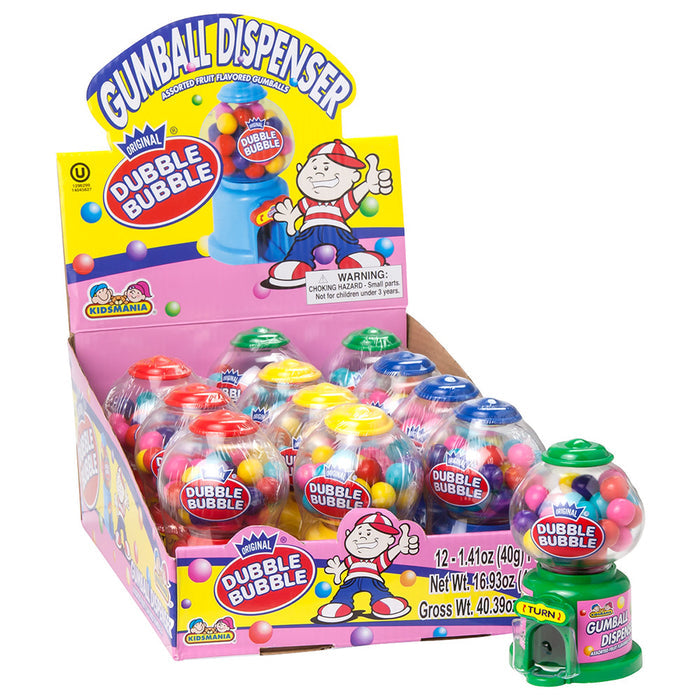 Dubble Bubble Gumball Dispensers - 12ct