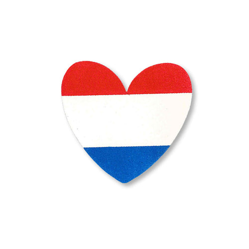 Dutch Flag Heart Magnet, Single