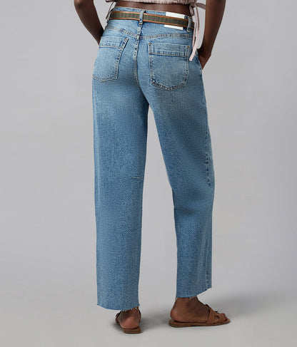 DYLAN-DB High Rise Barrel Jeans
