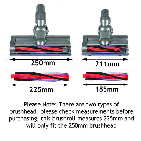 DYSON V6 Brush roll 225mm for Dyson DC58 DC59 DC61 DC62 V6 SV03 SV07 Animal Fluffy V6 Brush Roller Bar 225mm comp