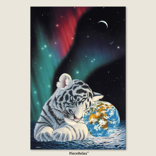 Animals born of nature, dancing lights in the sky — under the aurora, we are all one.
Bigger pieces, easier to handle.