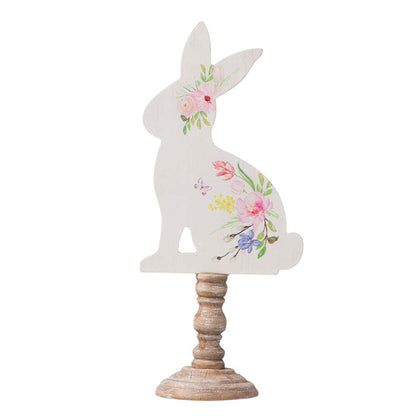 Easter Wooden Bunny Table Décor, Set of 2