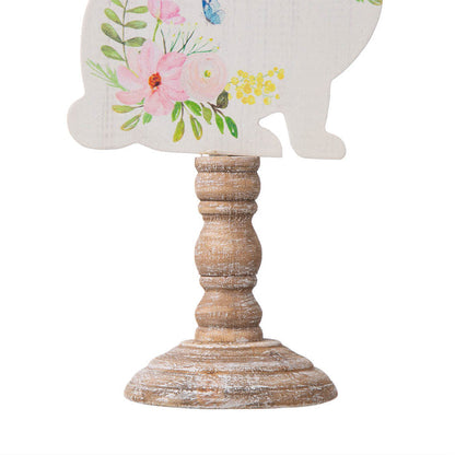 Easter Wooden Bunny Table Décor, Set of 2