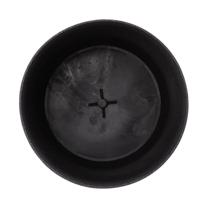 Eco-friendly Large Faux Marble Round Plastic Pot Planters, Set of 3