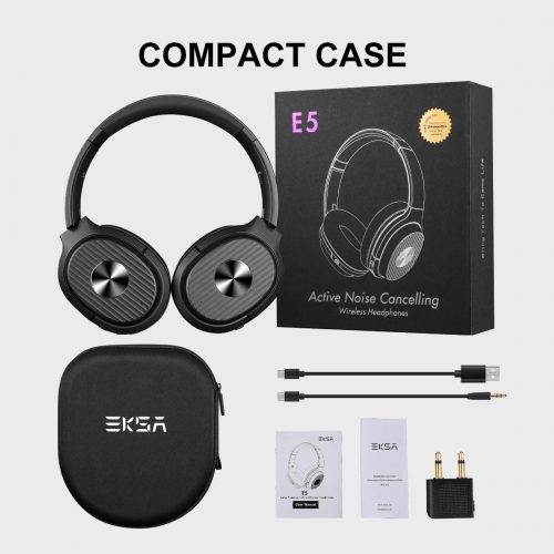 EKSA E5 HEADSET BLE 5.0 ACTIVE NOISE CANCELLING DEEP BASS