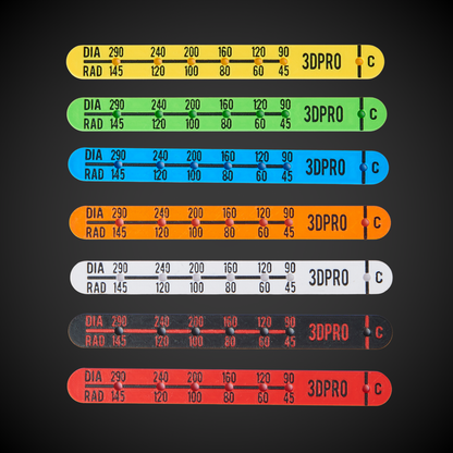 Colorful Elec Ceiling Cut Out Template with '3DPRO' branding on a black background