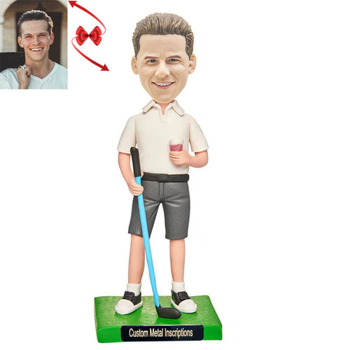 Elegant Golfer Custom Bobblehead