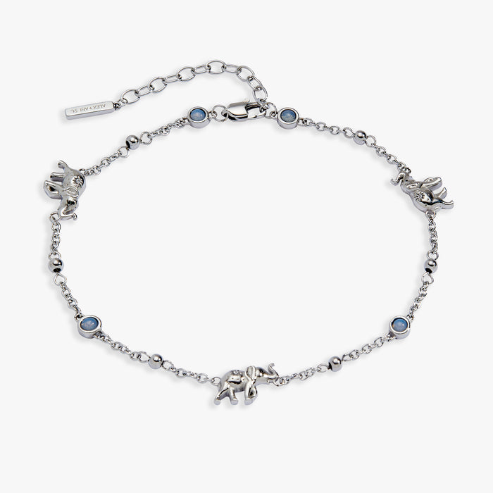 Elephant Inline Charm Anklet