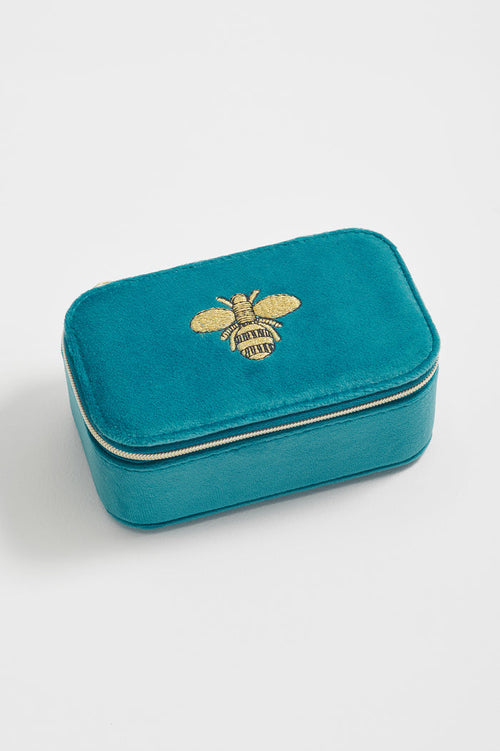 Embroidered Bee Mini Jewellery Box