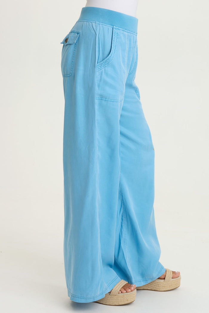 XCVI Embroidered Dacia Twill Pleated Pant