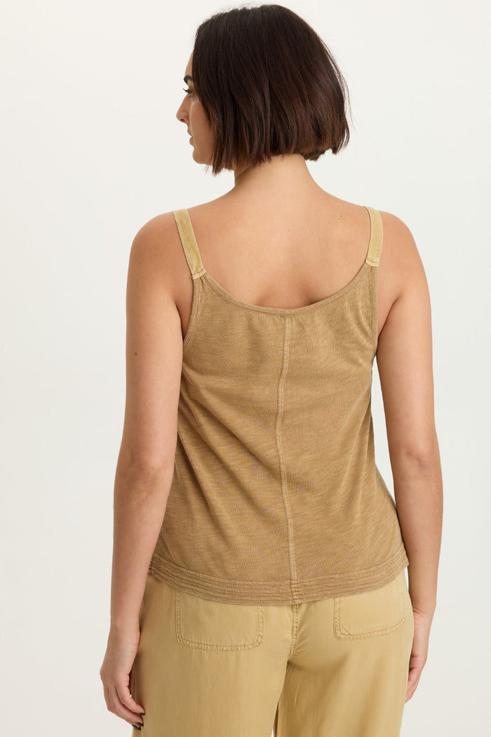 XCVI Embroidered Faizon Twill Tank
