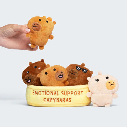 Emotional Support Capybaras Set of 5 Plush Toys by What Do You Meme