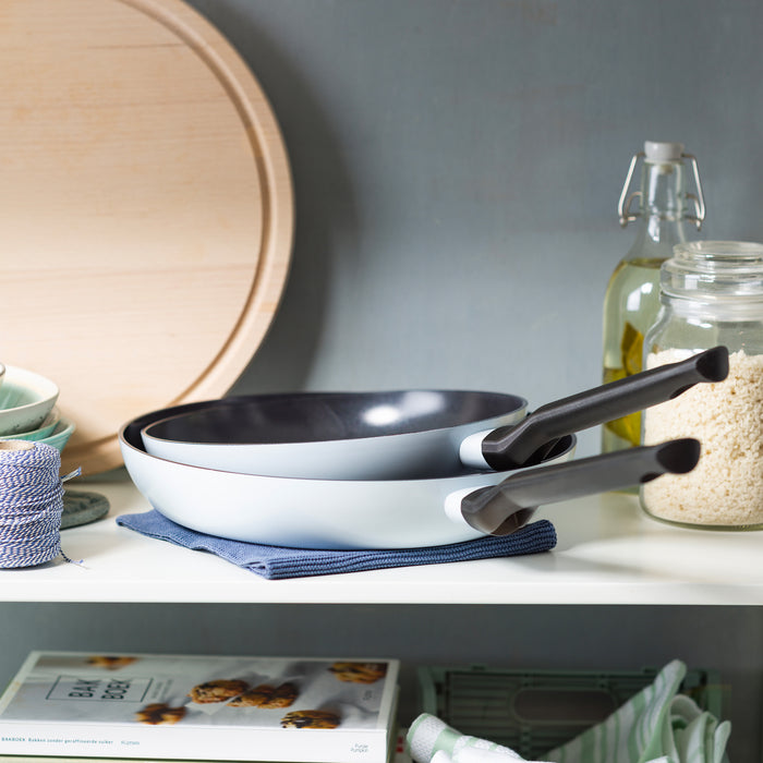 Enjoy 3-delig pannenset Light Blue met wok