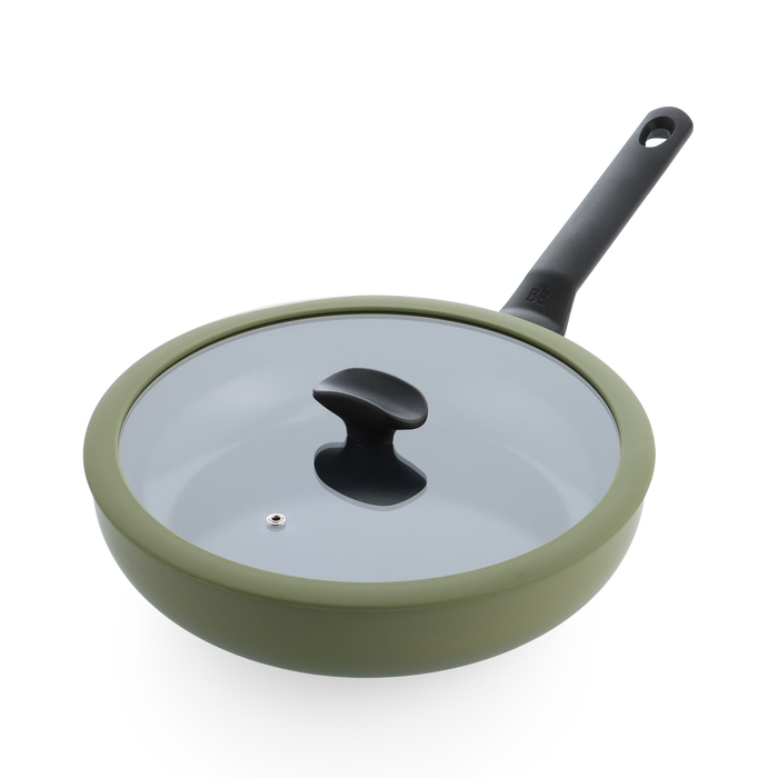 Enjoy 3-delig pannenset Olive Green met hapjespan