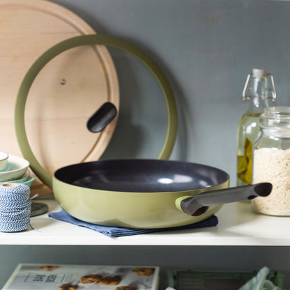 Enjoy 3-delig pannenset Olive Green met hapjespan